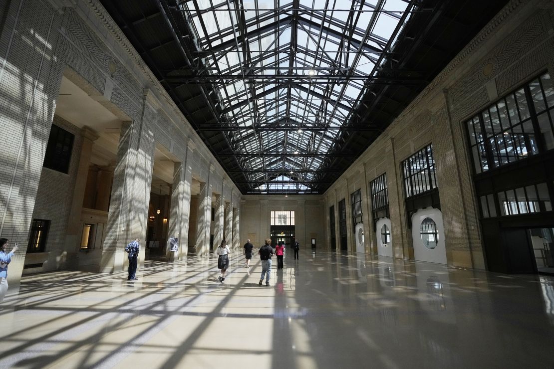 The interior of Michigan Central Station in May.